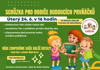 Schůzka pro rodiče budoucích prvňáčků 2025