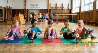 Prvňáčci vládnou tělocvičně 